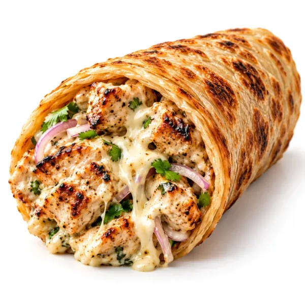 Malai Boti Pratha Roll at Cheezious Fawkner